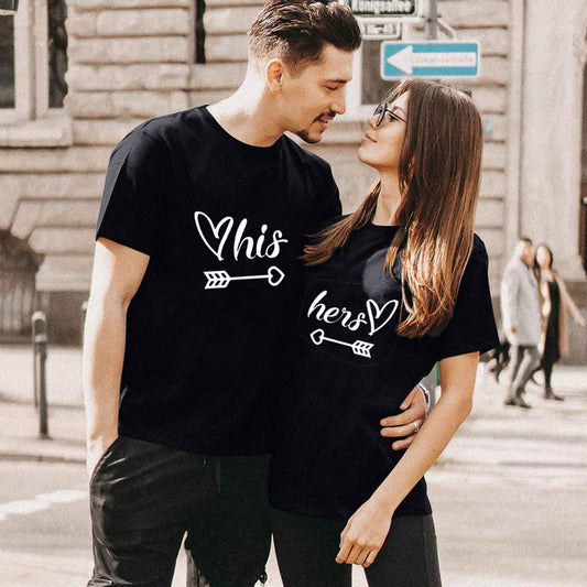 NEW!! Valentine's Day T-shirt Couple Short Sleeve