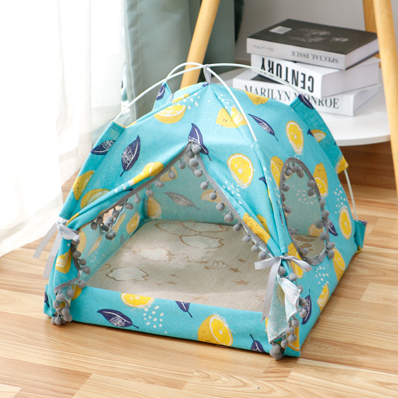 Enclosed Pet Bed for Cats and Small Doggy's