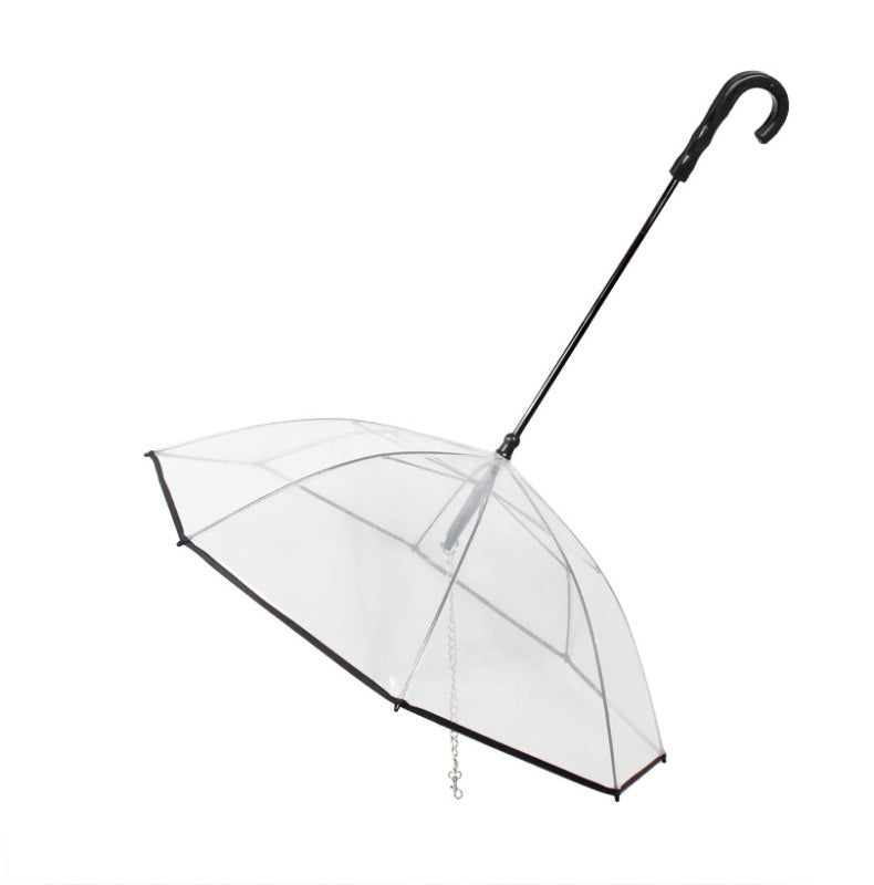 Transparent Pet Dog Umbrella