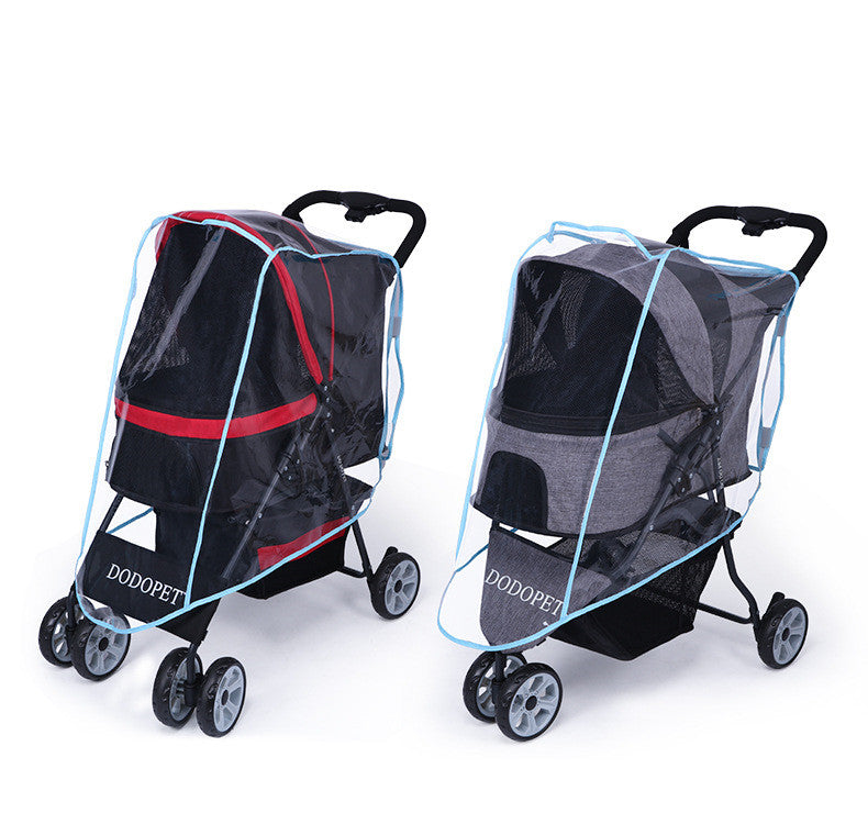 Pet Stroller with Raincover