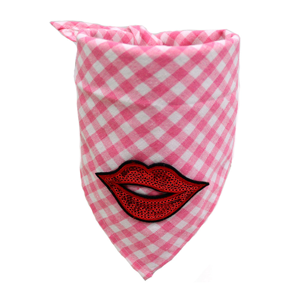 New Pet Dog Valentine's Day Triangle Towel