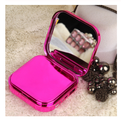 Cosmetic Case Mirror Mobile Power