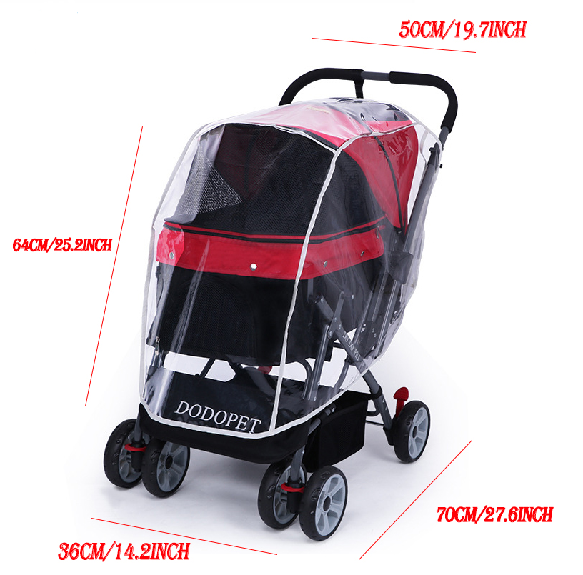 Pet Stroller with Raincover