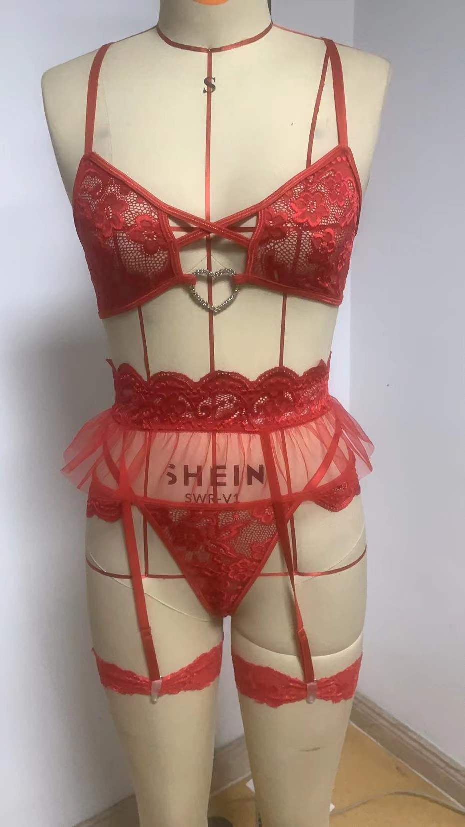 Valentine's Day Ladies Lingerie 3 pc Set