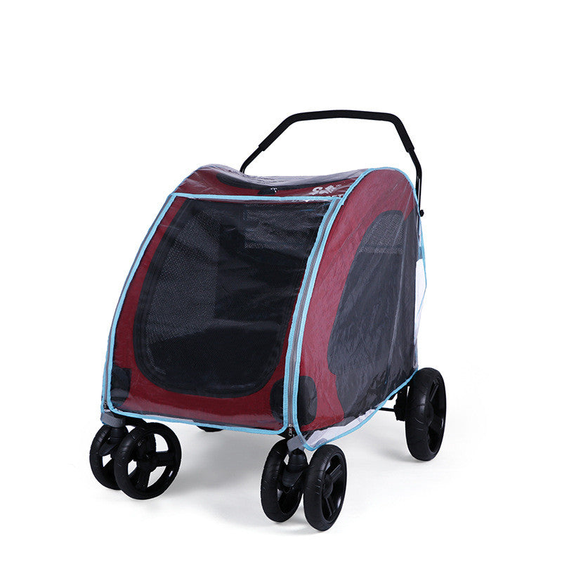 Pet Stroller with Raincover